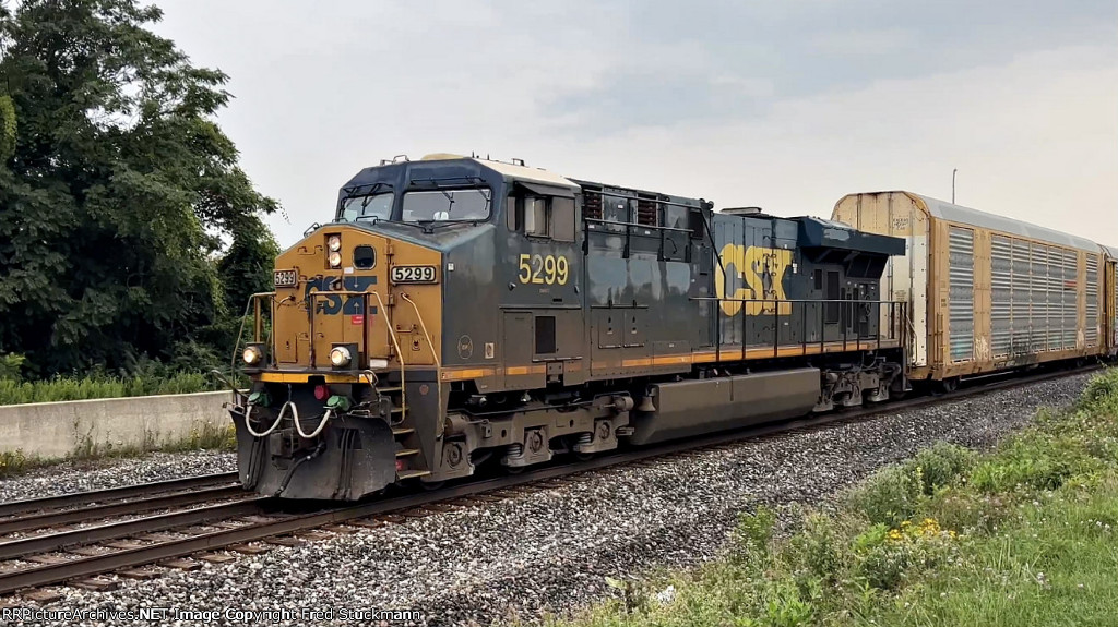 CSX 5299 leads M217.